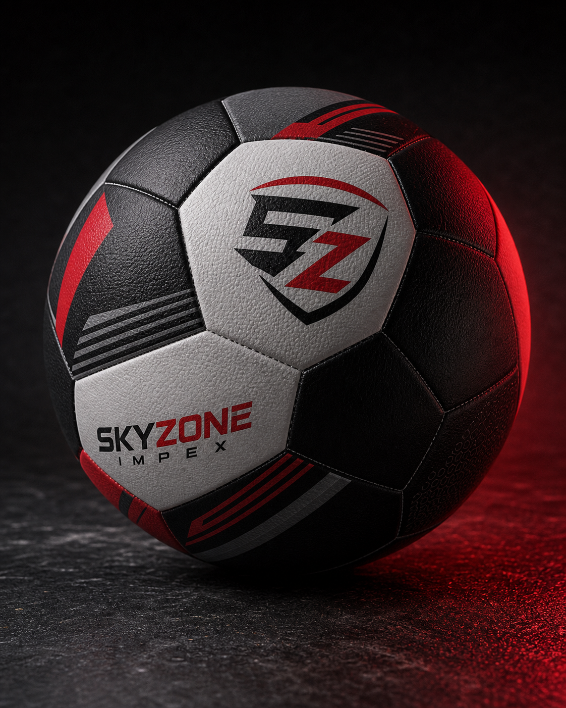 Custom soccer football closeup for club and brand orders