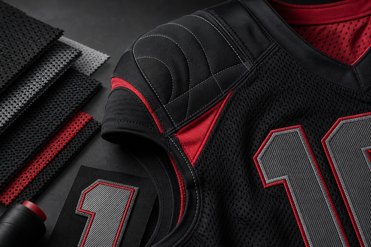 Stretch sportswear fabric detail for sublimated uniforms
