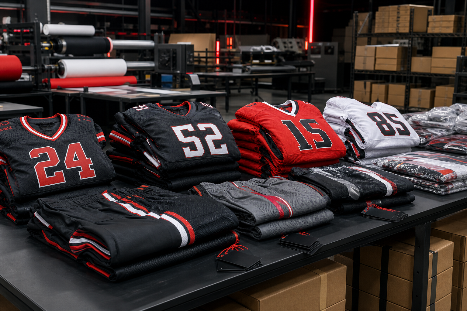 Sports uniform quality inspection and export packing for USA buyers