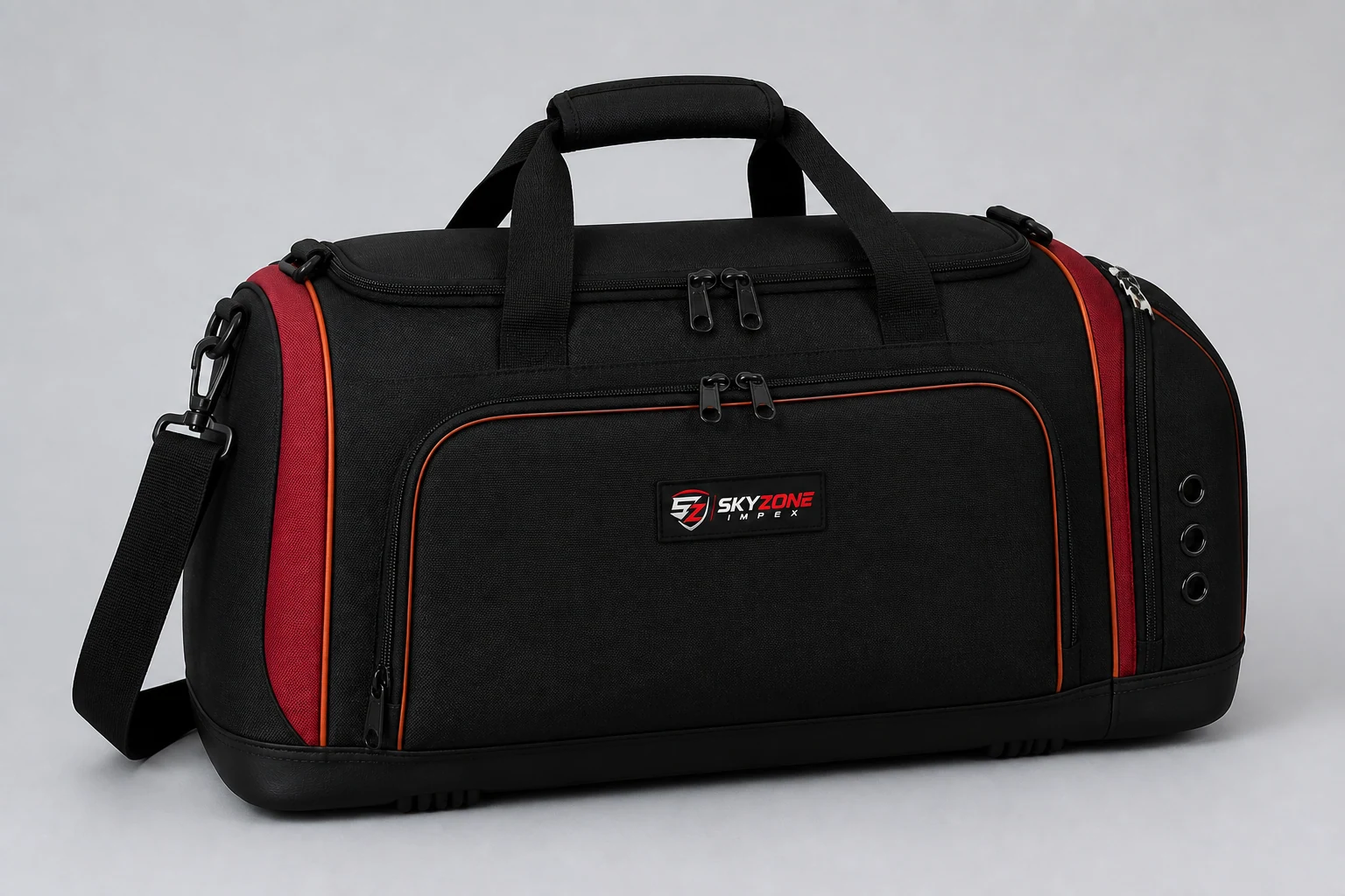Custom team sports duffle bag with logo for club travel and complete teamwear packages