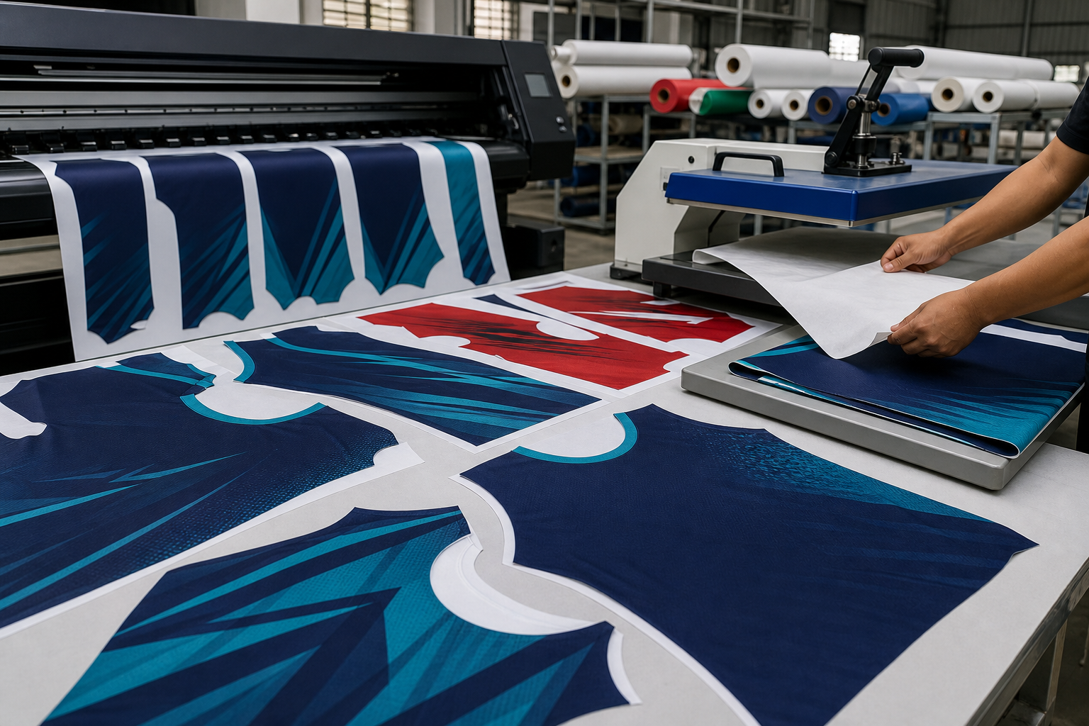Sublimation printing and custom uniform production