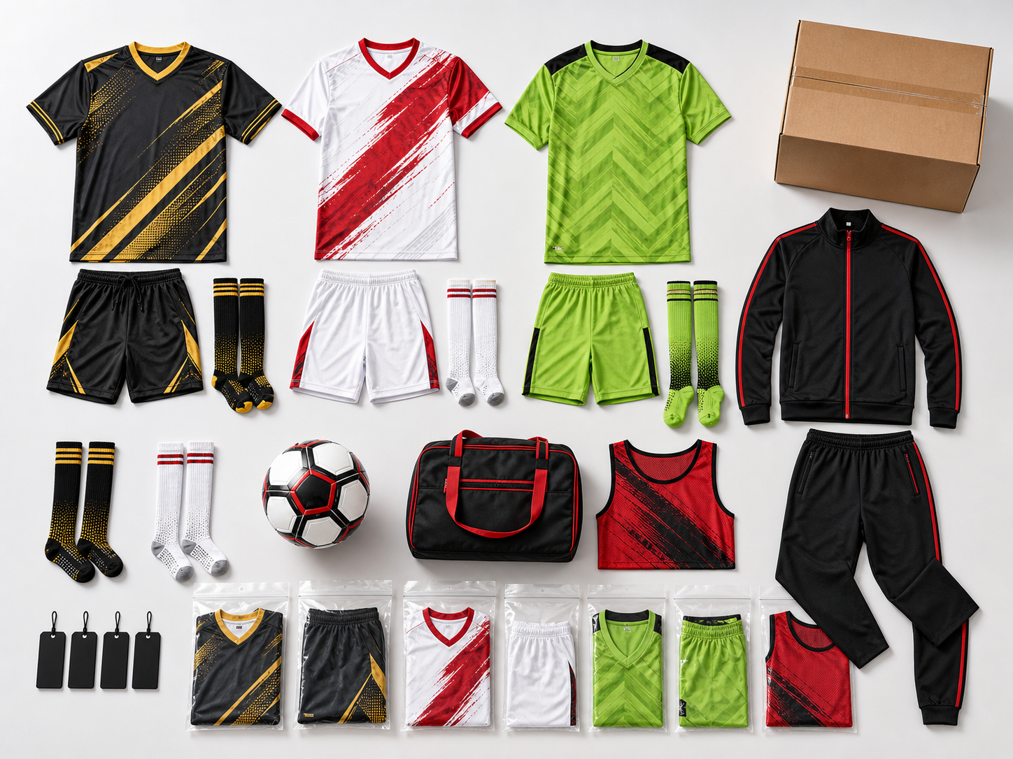 Complete custom team package arranged for club order planning