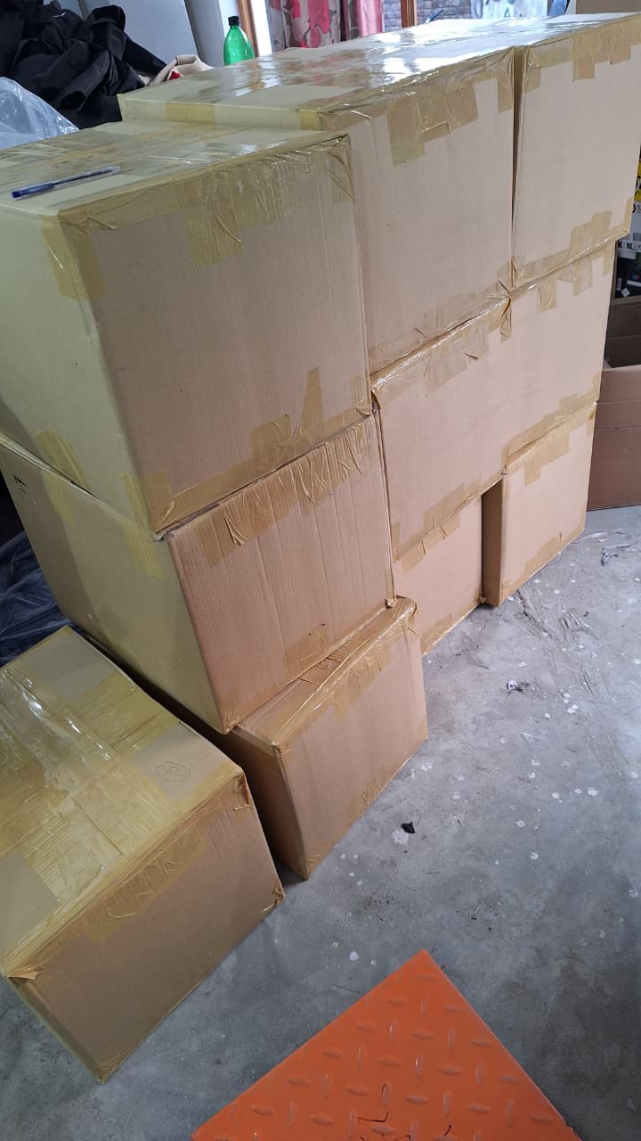 Custom sports uniforms packed for worldwide export