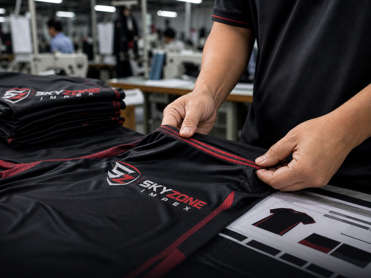 Quality inspection for custom sports uniforms