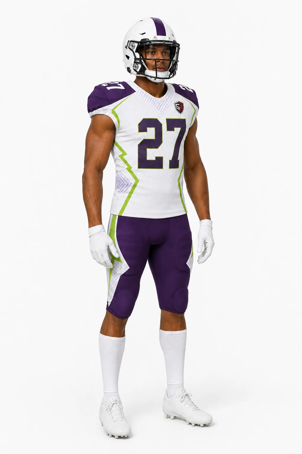 Glacier Volt Custom American Football Uniform - Sublimated Jersey & Pants Set