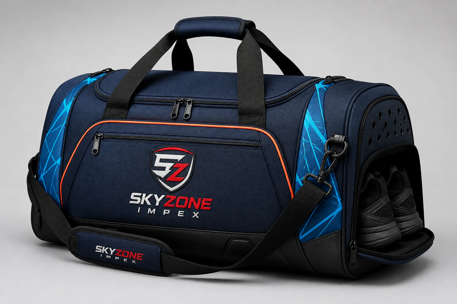 Custom Team Duffle Bag with Logo & Shoe Compartment