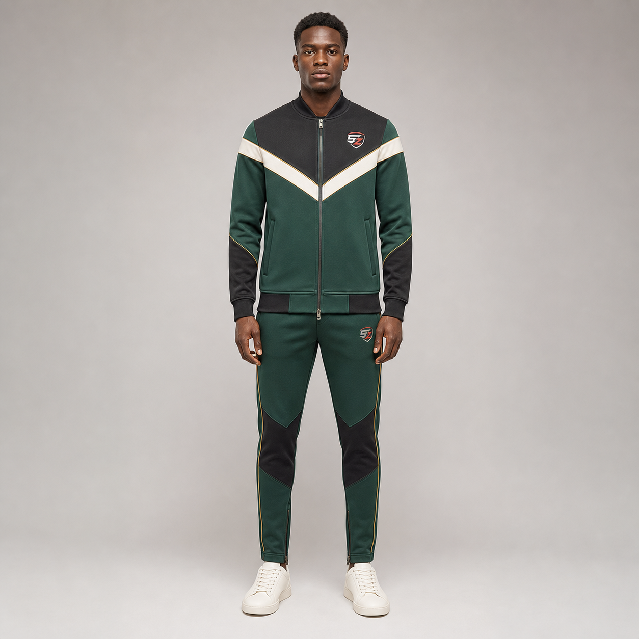 Emerald Heritage Custom Football Travel Tracksuit
