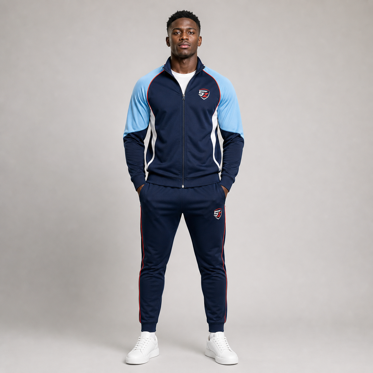 Glacier Coral Pro Football Travel Tracksuit