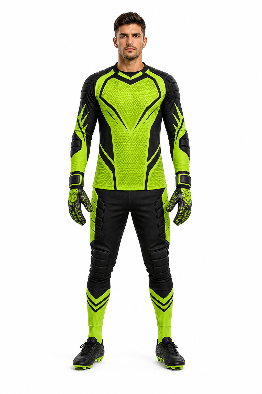 Pro Lime Black Goalkeeper Uniform Set