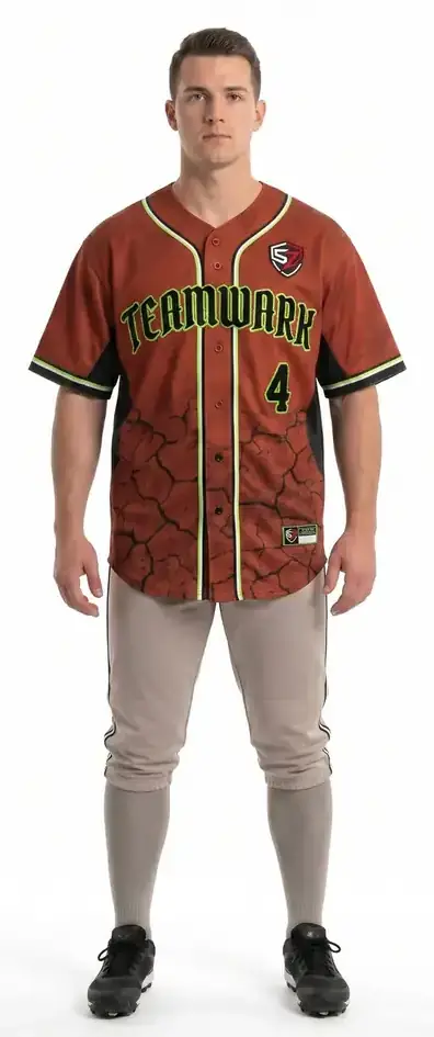 Custom Heavyweight 280GSM Pro-Twill Polyester Oversized Boxy Fit Men's Sublimated Baseball Jersey Team Uniform OEM Manufacturer