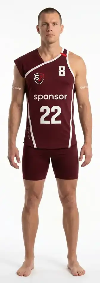 Custom Men's Beach Volleyball Tank Top 140gsm Performance Mesh Asymmetric Avant-Garde OEM Athletic Team Uniform Manufacturer