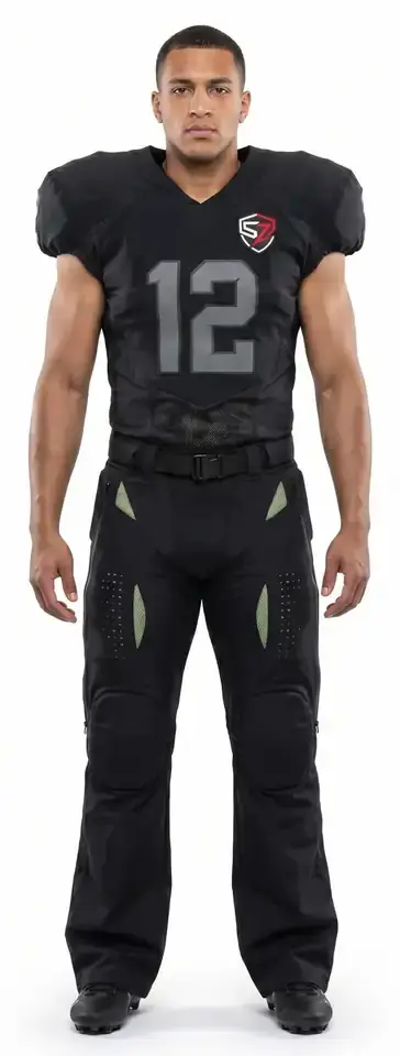 Custom Men Techwear American Football Uniform Heavyweight Ripstop Pant Gridiron Jersey Set OEM Sialkot Factory Wholesale