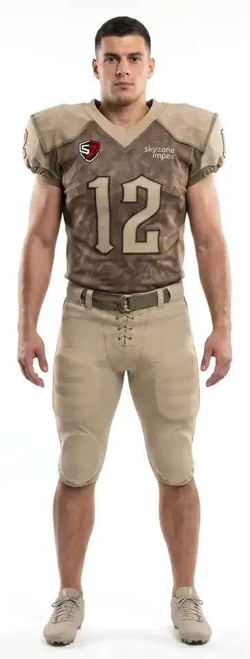 Custom OEM Men Elite Pro-Cut American Football Uniform Vintage Wash Polyester Mesh Heritage Streetwear Gridiron Jersey Pant Set