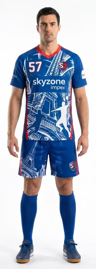 Mens Premium Custom Handball Jersey 180GSM Scuba Polyester Pro Match Fit EHF Tournament Uniform OEM Sialkot Factory