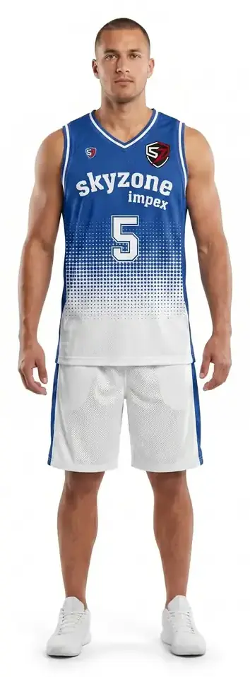 OEM Custom Sublimated Basketball Uniform Men's Swingman Gradient Jersey & Mesh Pro Cut Shorts Teamwear Manufacturer Wholesale