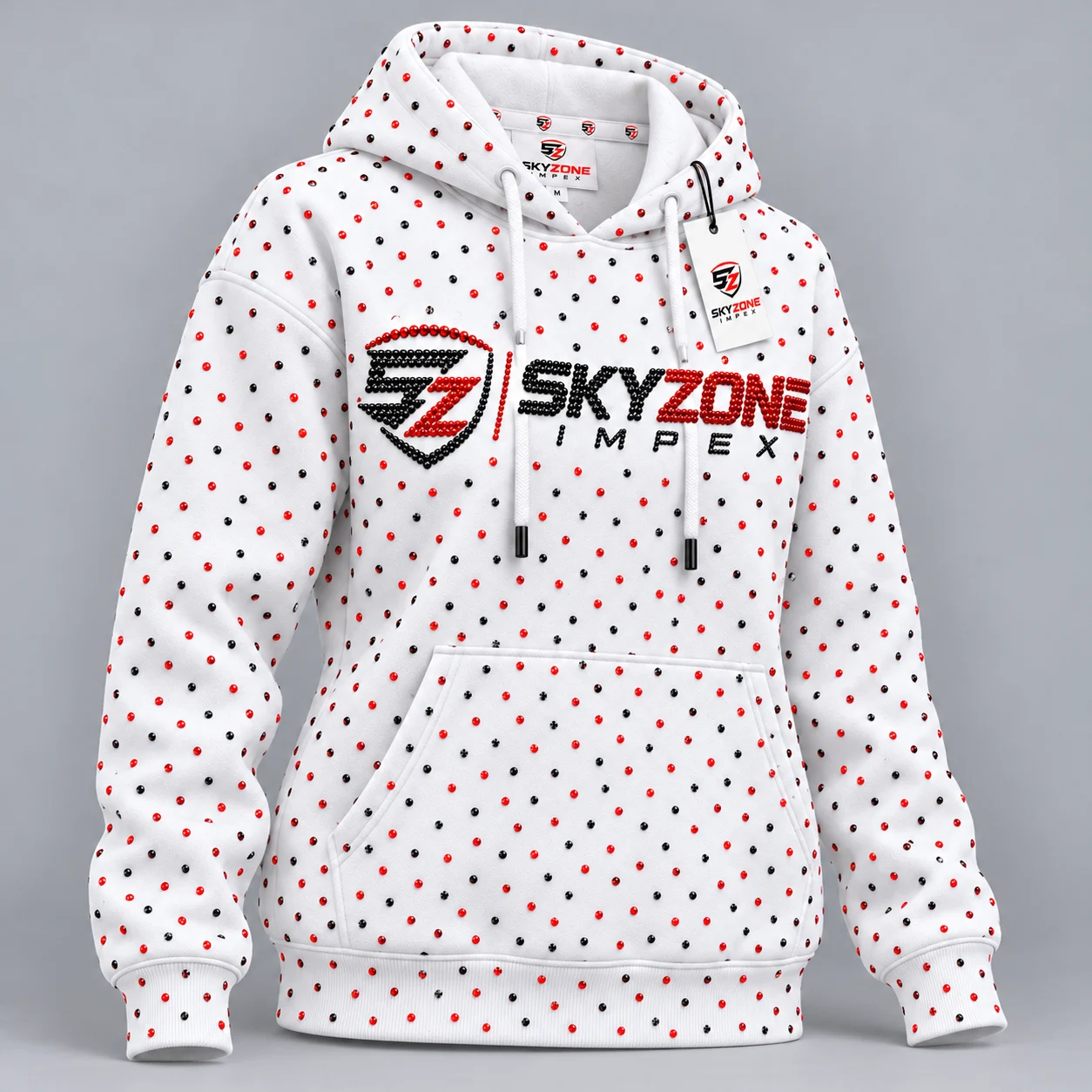 Women Rhinestone Hoodie 2027
