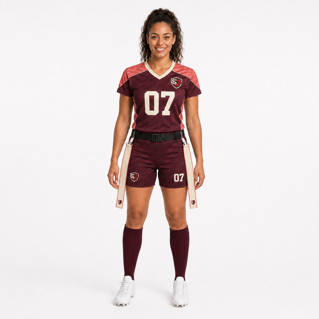 One Team, Fully Equipped — Women’s Sublimated Flag Football Package